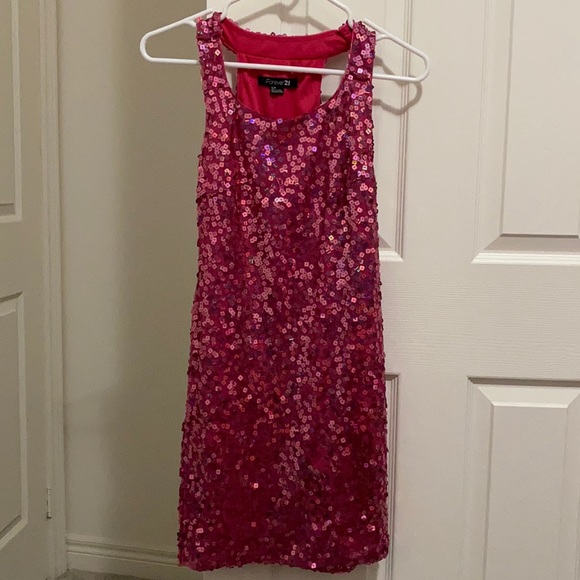 Pink Sequin F21 dress - Picture 1 of 3
